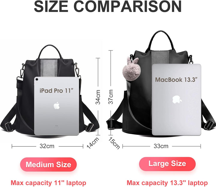 Charmore Women Backpack Ladies Rucksack Waterproof Nylon School bags Anti-theft Daypack Shoulder Bags