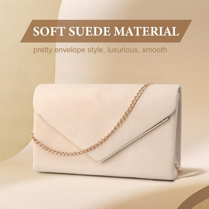 Women's Clutches Handbag Clutch Purse for Women Evening Bags with Detachable Chain Prom Shoulder Crossbody Bag Women's Stylish Chain Bag for Wedding Party